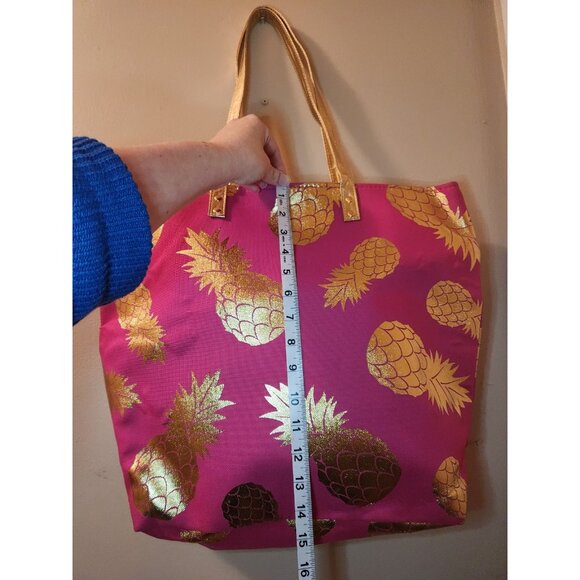 Pink Pineapple Tote Bag - Picture 2 of 3